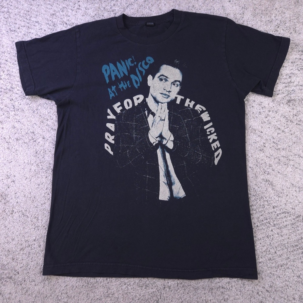 Panic At The Disco Shirt Mens Medium Tour Concert Tee 2018 Band Sinners Welcome